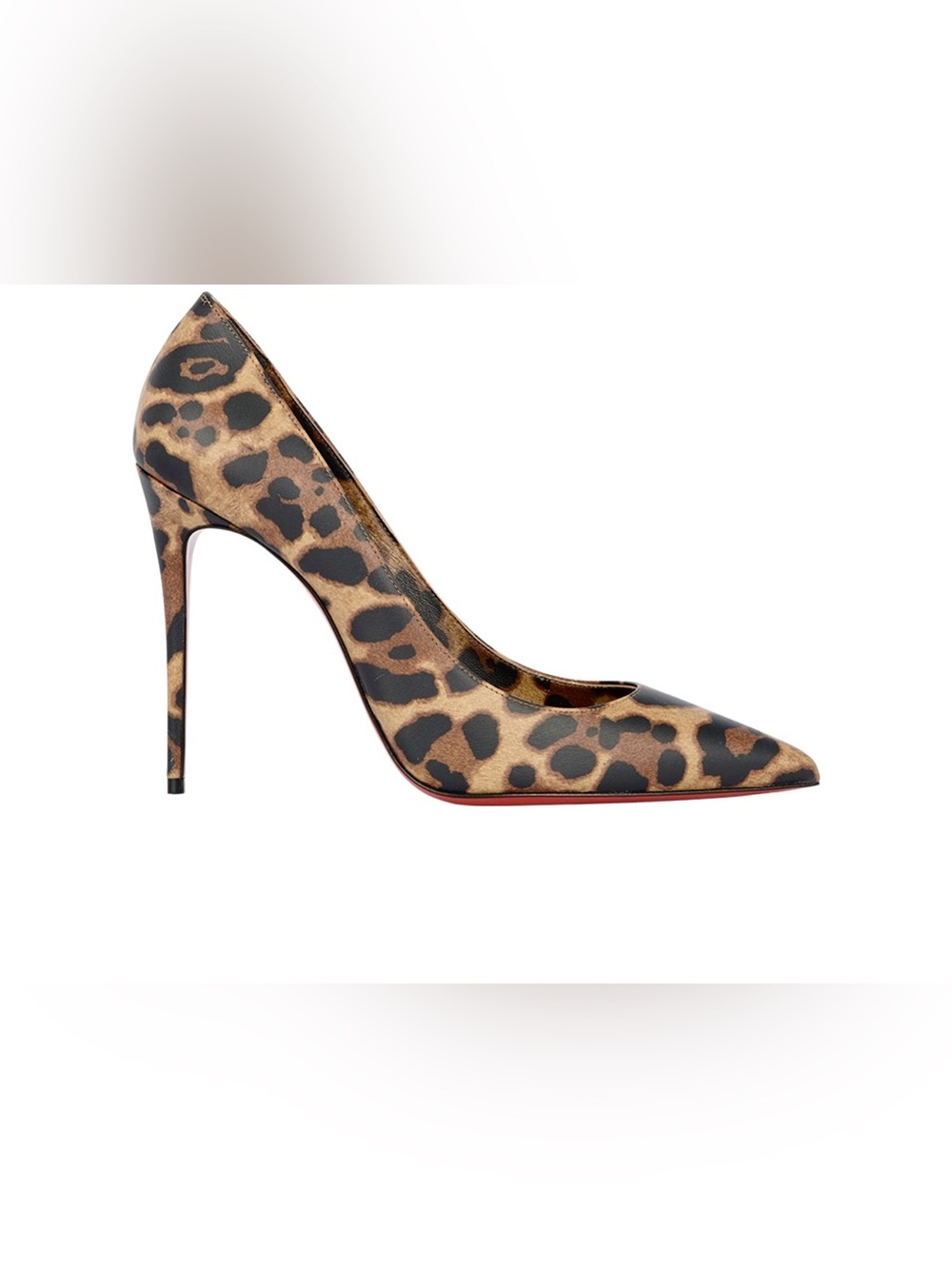 Christian Louboutin Kate 100 leopard-print leather pumps 41